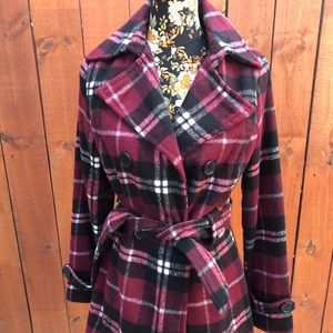 Checked coat 🧥 size S mint condition